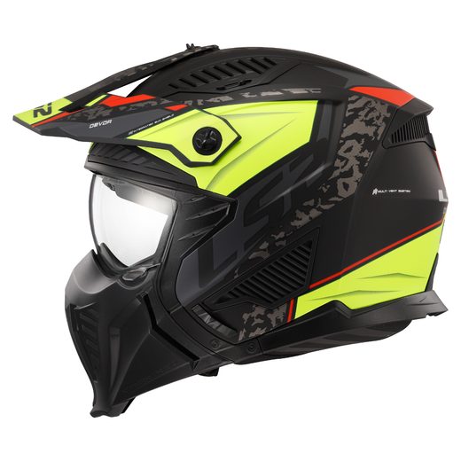 LS2 OF606 DRIFTER DEVOR M.BLACK H-V YELLOW-06