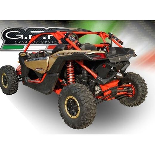 SLIP-ON EXHAUST GPR DEEPTONE QUSP.158.2.DE BRUSHED STAINLESS STEEL INCLUDING REMOVABLE DB KILLER AND LINK PIPE