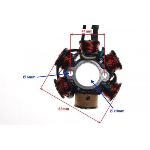 MAGNETO CÍVKY XMOTOS XB29/XB33 125CC (154FMI)