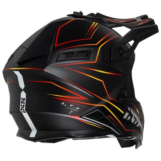 CROSS HELMET IXS IXS189 FG 2.0 X12809 ČIERNA MATNÁ ČERVENÁ M