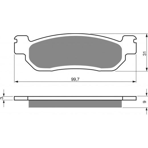 BRZDOVÉ OBLOŽENIE GOLDFREN 146 S33 STREET