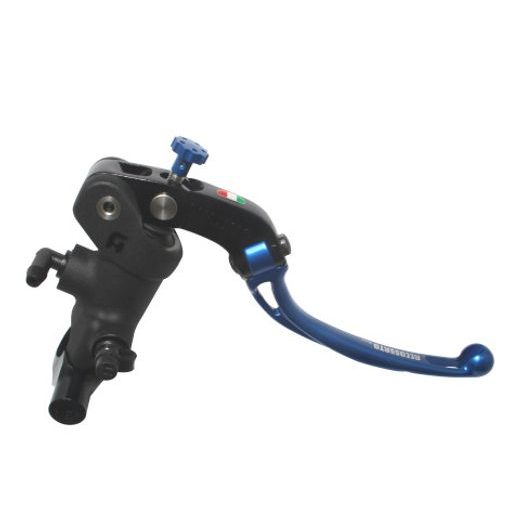 RADIAL BRAKE MASTER CYLINDER ACCOSSATO 19 X 19 WITH FOLDING LEVER,BLUE