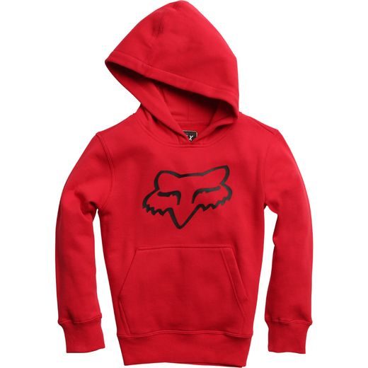 FOX YOUTH LEGACY PULLOVER FLEECE, DARK RED, LFS18F