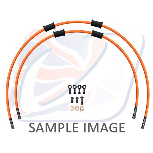 ŠTANDART -PREDOK -SADA VENHILL POWERHOSEPLUS BMW-8004FB-OR (2 HADICE V SADE) ORANŽOVÉ HADICE, ČIERNE KONCOVKY