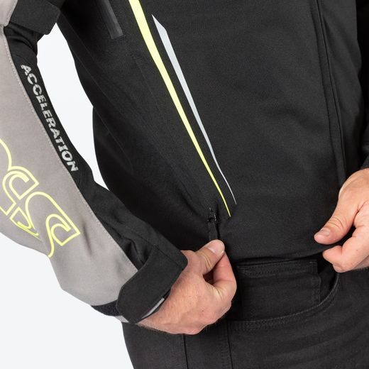 ŠPORTOVÁ BUNDA IXS TS-PRO-ST-PLUS X55060 BLACK-ANTHRACITE-LIME S