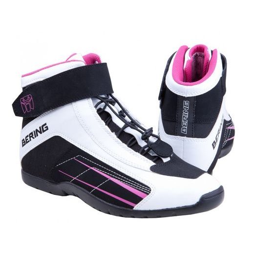 TOPÁNKY LADY AZUR ČIERNO/BIELO/RUŽOVÉ BERING