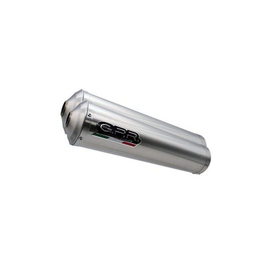 DUAL SLIP-ON EXHAUST GPR INOX ROUND Y.96.IT BRUSHED STAINLESS STEEL INCLUDING REMOVABLE DB KILLERS AND LINK PIPES