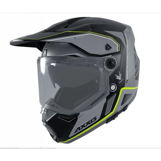 DUALSPORT HELMET AXXIS WOLF DS ROADRUNNER B2 GLOSS GRAY S