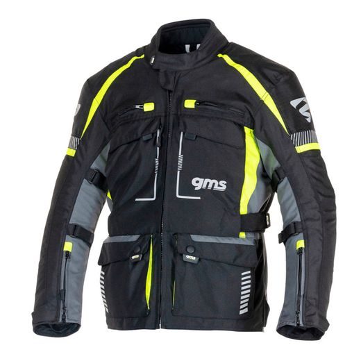 3IN1 TOUR JACKET GMS EVEREST ZG55010 BLACK-ANTHRACITE-YELLOW 6XL