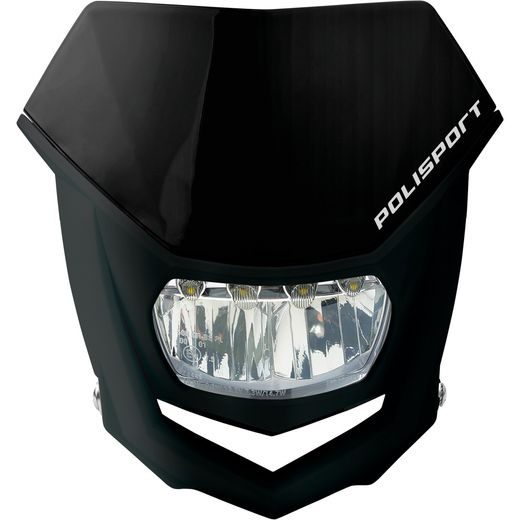 MASKA SO SVETLOM POLISPORT HALO LED BLACK/BLACK
