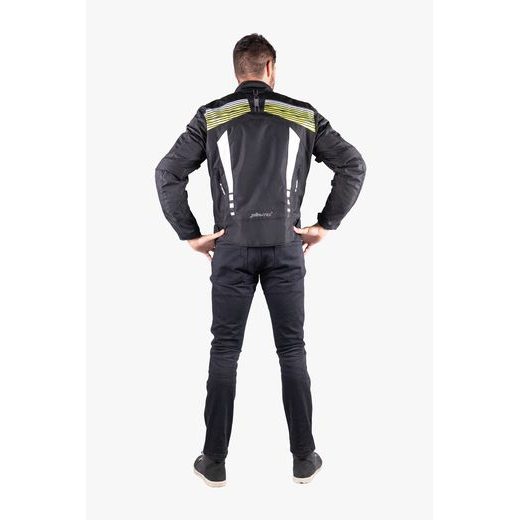 ŠPORTOVÁ BUNDA IXS RS-400-ST 3.0 X56046 ČIERNO-BIELO-ŽLTÁ FLUO XL