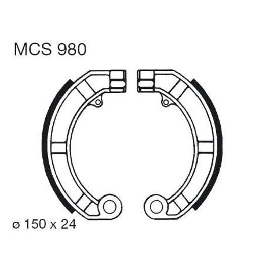 BRZDOVÉ ČEĽUSTE LUCAS MCS 980