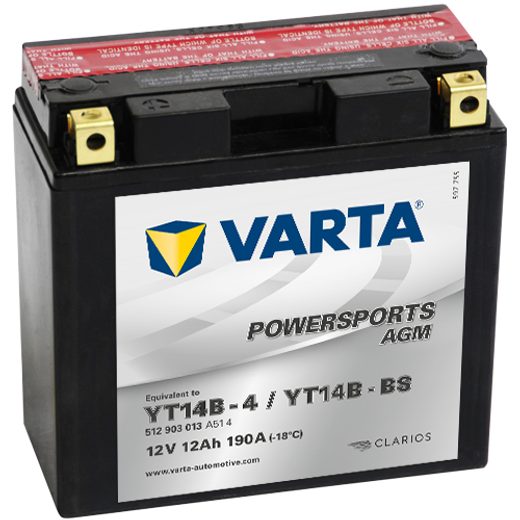 VARTA 12V/12AH - MOTO LF (YT14B-4/YT14B-BS)