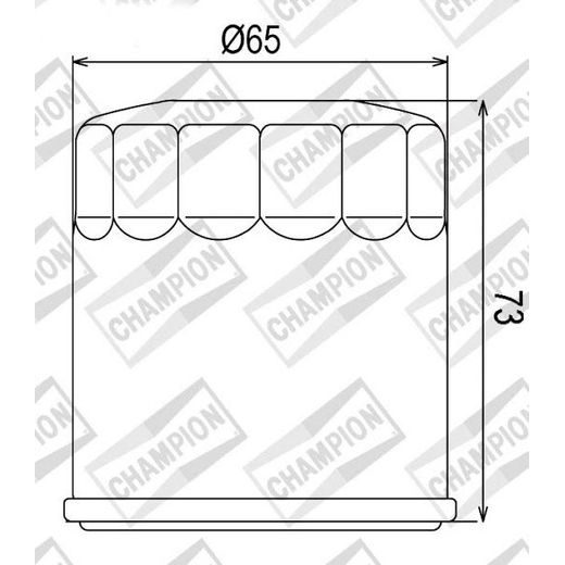 OLEJOVÝ FILTER CHAMPION 100609745