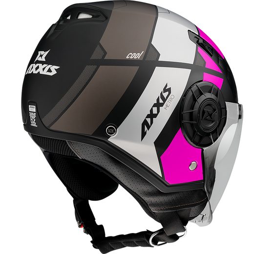 OTVORENÁ HELMA JET AXXIS METRO ABS COOL B8 MATT FLUOR PINK M