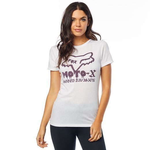 FOX DRIPS SS CREW TEE, WHITE, LFS18F