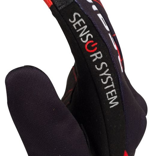 RUKAVICE GRISSOM BERING ČIERNO/ČERVENÉ