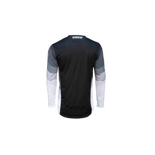 MOTOKROSOVÝ DRES YOKO TWO ČIERNO/BIELO/ŠEDÉ XXL