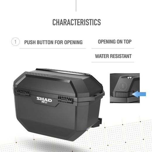 BOČNÉ KUFRE SHAD TR27 D0TR27100 ČIERNA (PÁR)