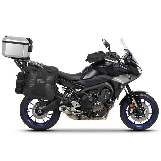 COMPLETE SET OF SHAD TERRA TR40 ADVENTURE SADDLEBAGS AND SHAD TERRA ALUMINIUM 55L TOPCASE, INCLUDING MOUNTING KIT SHAD YAMAHA MT-09 TRACER / TRACER 900