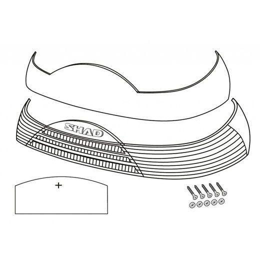 REFLEXNÝ SHAD D1B465CAR ČERVENÉ PRE SH46