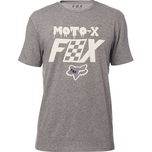 FOX CZAR SS AIRLINE TEE, HEATHER DARK GREY, LFS18F