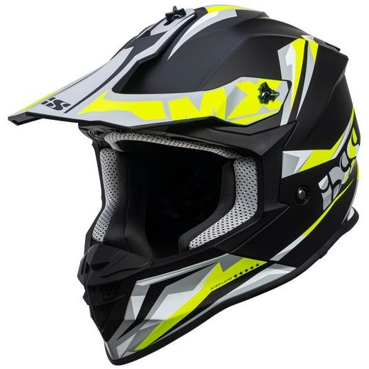 MOTOKROSOVÁ PRILBA IXS IXS362 2.0 X12041 ČIERNA MATNÁ-ŽLTÁ FLUO XS