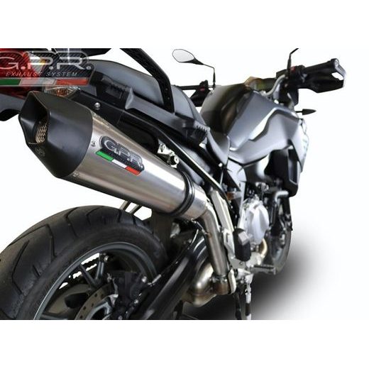 SLIP-ON EXHAUST GPR GP EVO4 E4.BMW.95.GPAN.TO BRUSHED TITANIUM INCLUDING REMOVABLE DB KILLER AND LINK PIPE