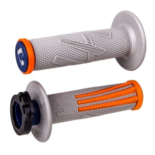 ODI GRIPS PRO MX LOCK-ON V2 EMIG 4-STROKE GRAY/ORANGE