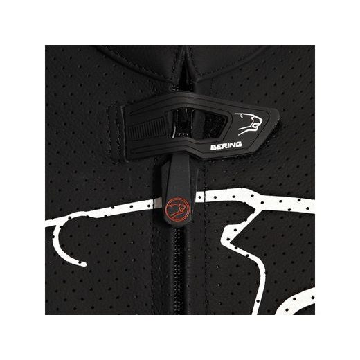 KOMBINÉZA SUPRA-R KOŽENÁ ČIERNA/BIELA/ČERVENÁ BERING