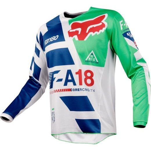 FOX 180 SAYAK JERSEY - GREEN, MX18