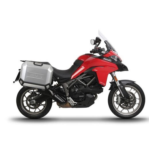 KOMPLETNÁ SADA BOČNÝCH HLINÍKOVÝCH KUFROV SHAD TERRA, 36/36 LITROVÝ BOČNÉ KUFRE, VRÁTANE MONTÁŽNEJ SADY SHAD DUCATI MULTISTRADA 950 / 1200 / 1260