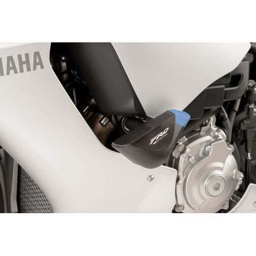 FRAME SLIDERS PUIG PRO 7706N ČIERNY S ŠEDOU GUMOU