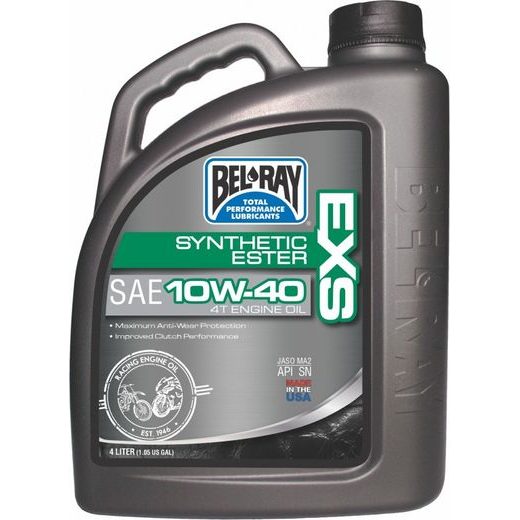 MOTOROVÝ OLEJ BEL-RAY EXS FULL SYNTHETIC ESTER 4T 10W-40 4 L