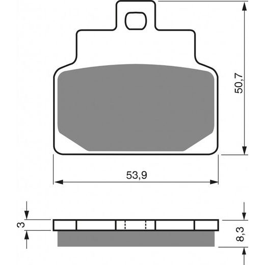 BRZDOVÉ OBLOŽENIE GOLDFREN 170 AD