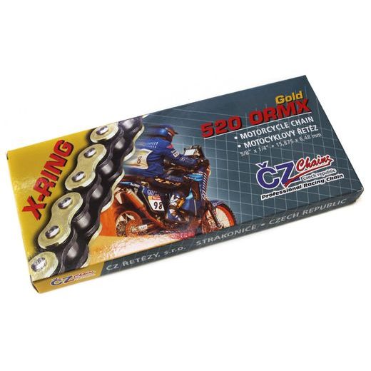 CZ ŘETĚZ 520 ORMX GOLD X-RING, 112FB