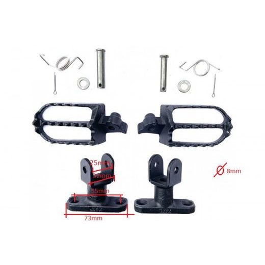 STUPAČKY VČETNĚ MONTÁŽNÍ SADY XMOTOS XB27/XB29/XB66/XB38