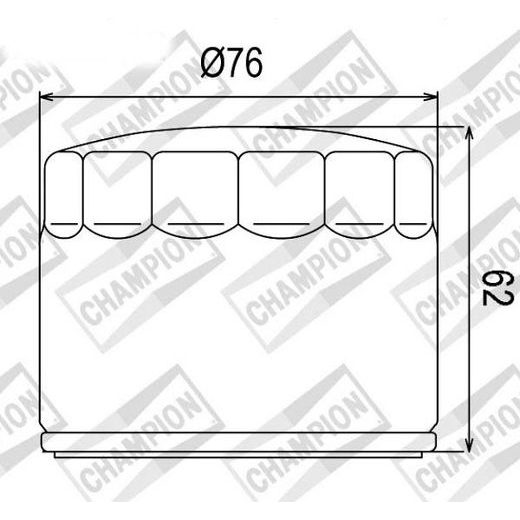 OLEJOVÝ FILTER CHAMPION 100609695