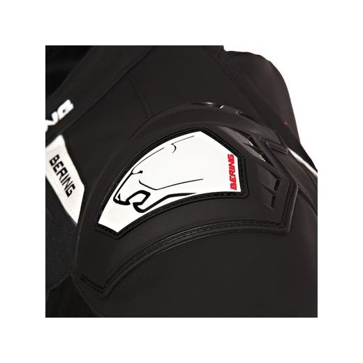 KOMBINÉZA SUPRA-R KOŽENÁ ČIERNA/BIELA/ČERVENÁ BERING