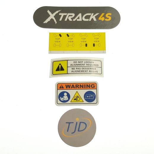 S-KIT, DECALS TJD XTRACK 4S - 1 TRACK