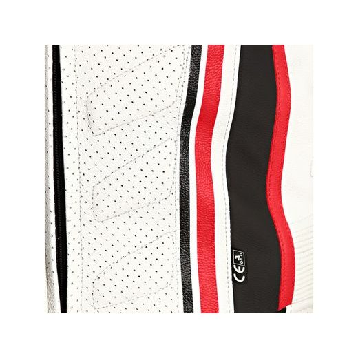 KOMBINÉZA SUPRA-R KOŽENÁ ČIERNA/BIELA/ČERVENÁ BERING