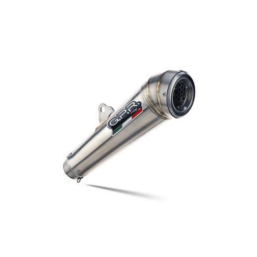 SLIP-ON EXHAUST GPR POWERCONE EVO BMW.37.PCEV BRUSHED STAINLESS STEEL INCLUDING REMOVABLE DB KILLER AND LINK PIPE
