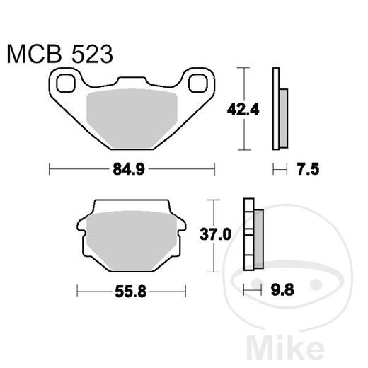 BRZDOVÉ OBLOŽENIE LUCAS STD MCB523