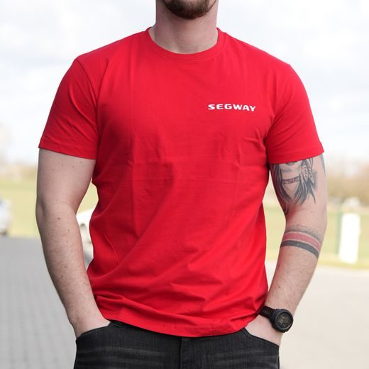 SEGWAY POWERSPORTS RED MEN T-SHIRT M