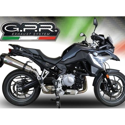 SLIP-ON EXHAUST GPR GP EVO4 E4.BMW.95.GPAN.TO BRUSHED TITANIUM INCLUDING REMOVABLE DB KILLER AND LINK PIPE