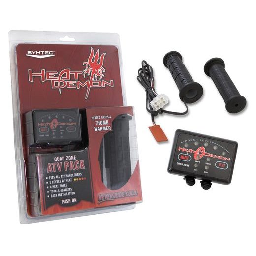 SYMTEC ATV HEATED GRIP KIT, QUAD ZONE, CLAMP ON GRIP