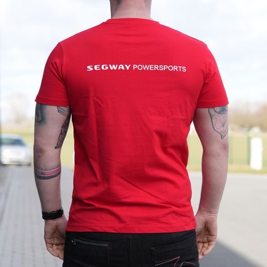 SEGWAY POWERSPORTS RED MEN T-SHIRT M