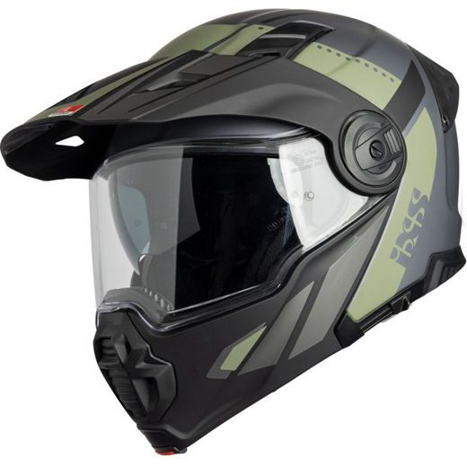 FLIP-UP HELMET IXS VENTURE 1.0 X15903 BLACK-ANTHRACITE-OLIVE XL