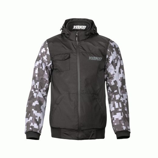 ZVÝHODNENÝ SET BUNDA A NOHAVICE YOKO SKLODDI XXL BLACK / CAMO /GREY