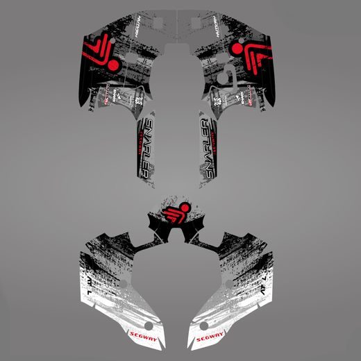 GRAPHIC STICKER KIT FOR SEGWAY AT5-L GREY